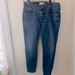 Madewell 29p 8" skinny jeans